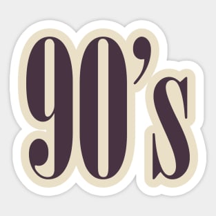 90s Sticker